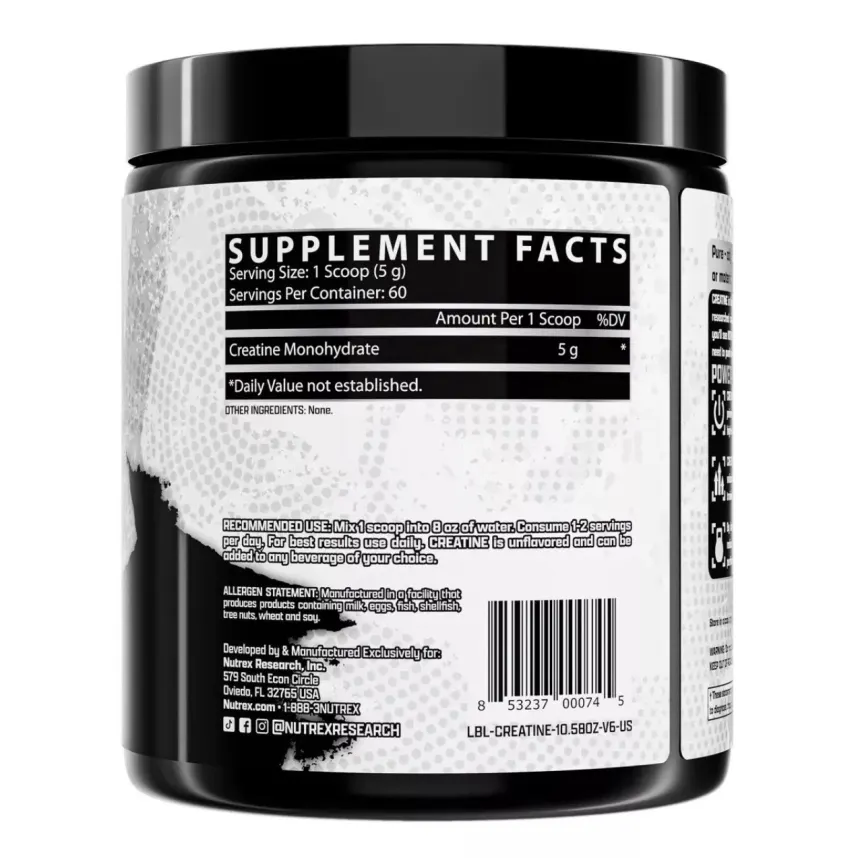 Creatine-Nutrex-300g back
